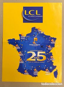 Colecionismo desportivo: TOUR DE FRANCE. POSTER 25º ANIVERSARIO LE CREDIT LYONNAIS. CON TODOS LOS GANADORES DE LOS TOURS